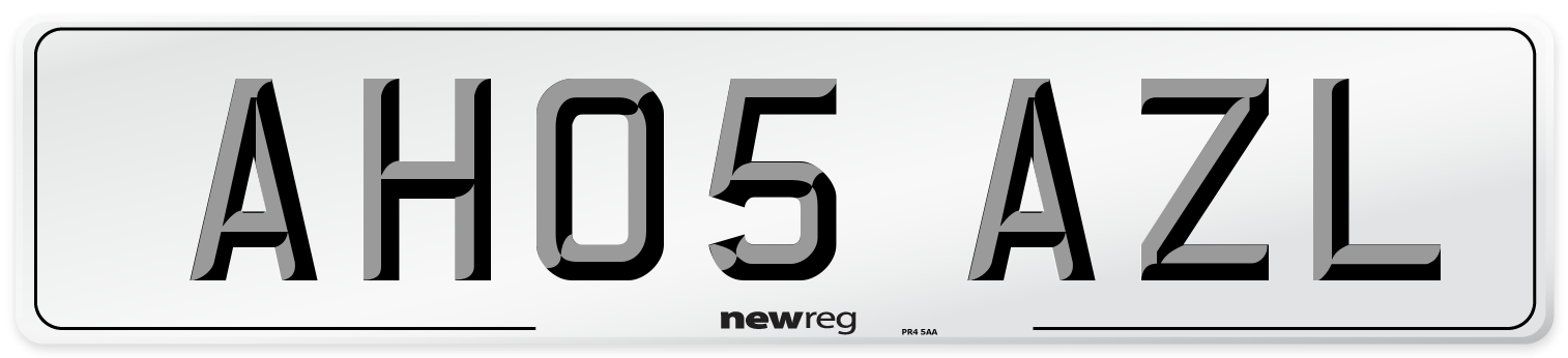 AH05 AZL Number Plate from New Reg
